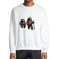 thumbnail image 1 of FLORID Men's Round Neck Sweatshirt White Sloth Hiking Team Sweatshirt White, 1 of 5