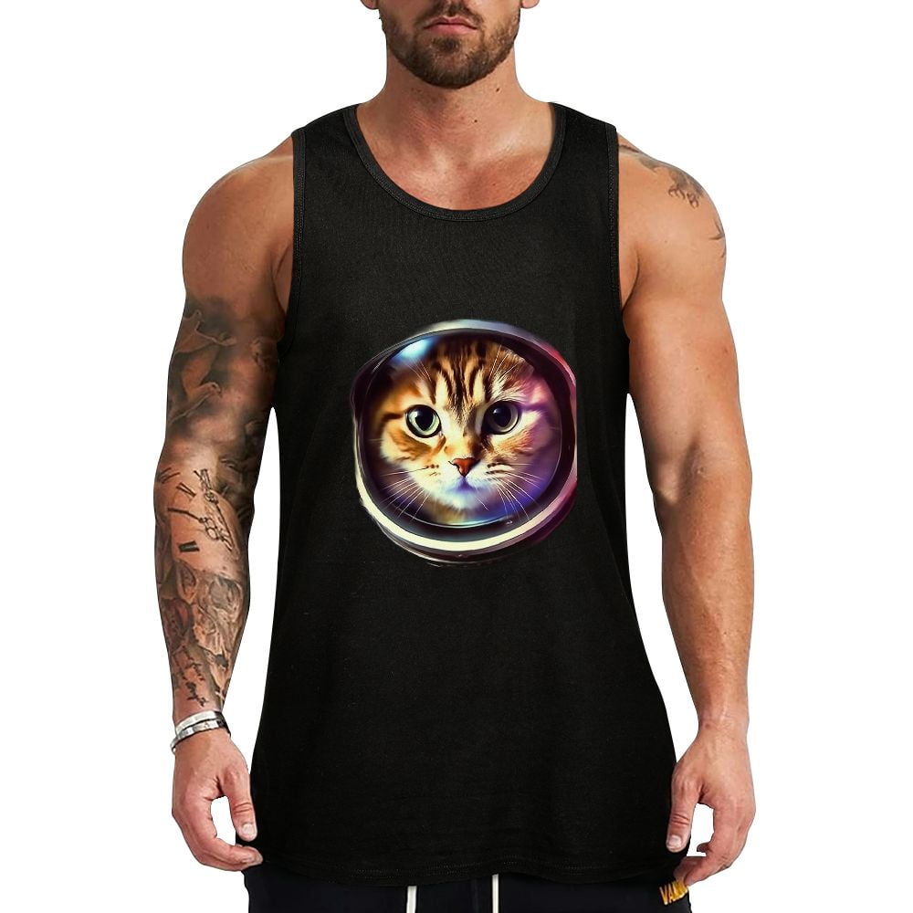 Mens cat tank top hotsell