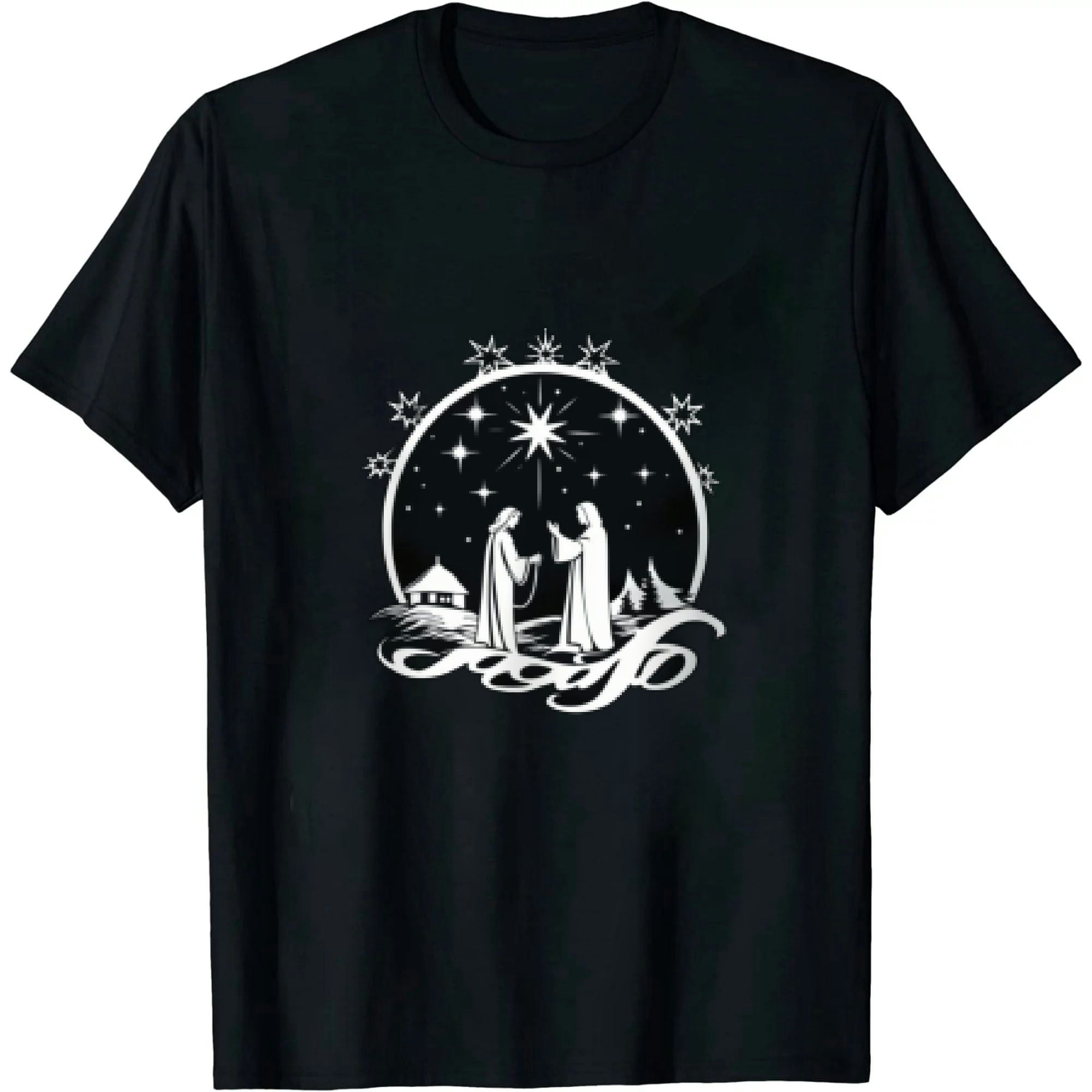 FLORID Unisex Clothing Christian Christmas Joy Jesus Short Sleeve Round