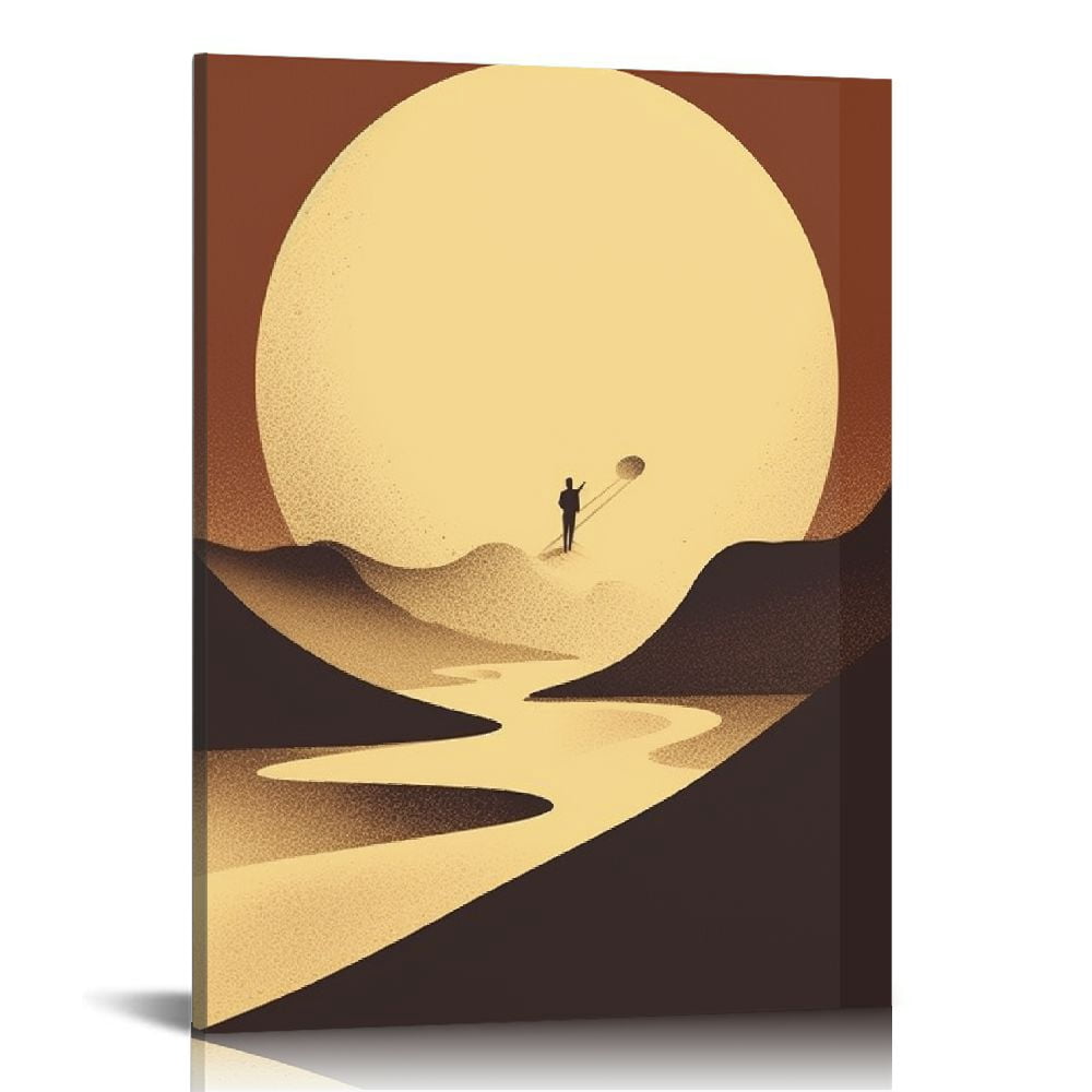 FLORID Vintage Dune Wall Art Canvas Unframed Trip Night Stalker Modern ...