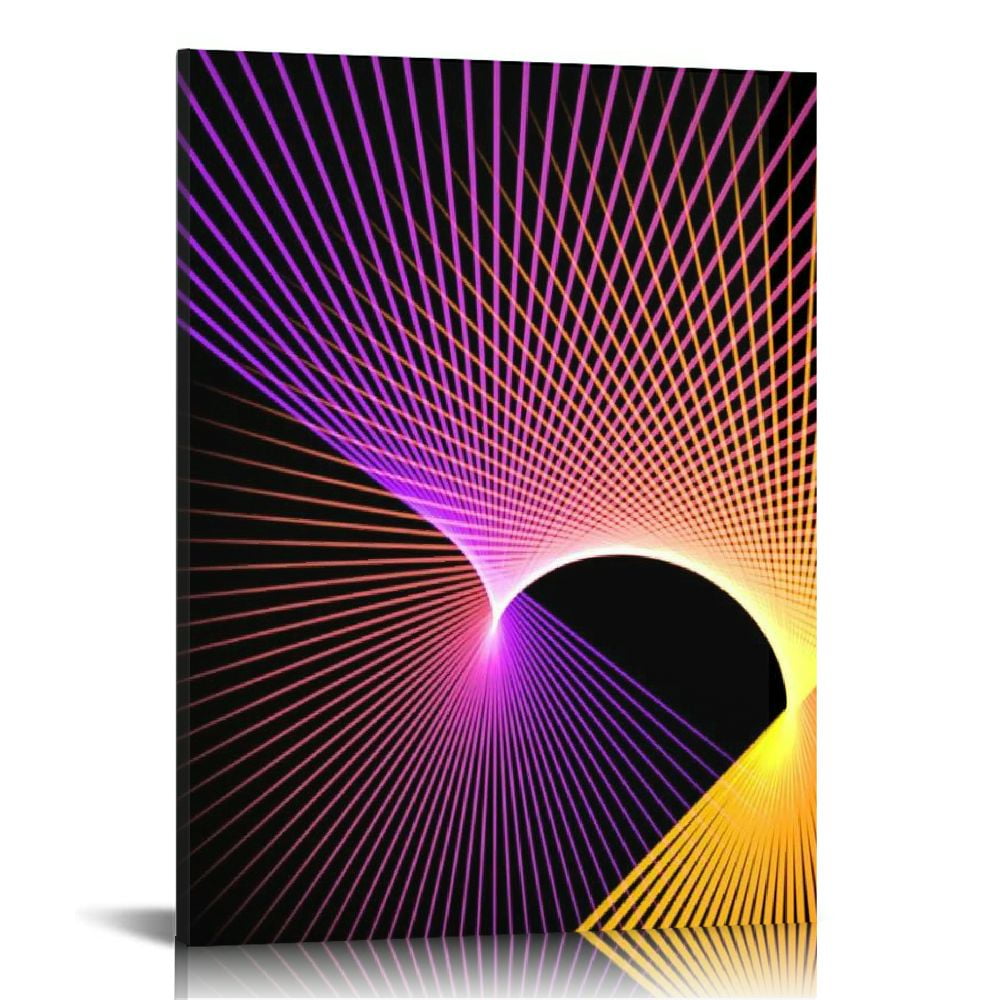 FLORID Wall Art Crossed Rays Artwork Paintings Print on Canvas for Home ...