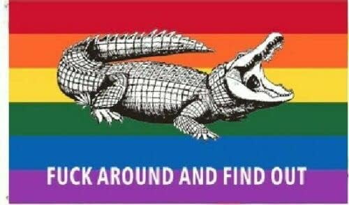 FLORIDA GATOR FK AROUND AND FIND OUT Pride With Rainbow LGBT Flag 3X5