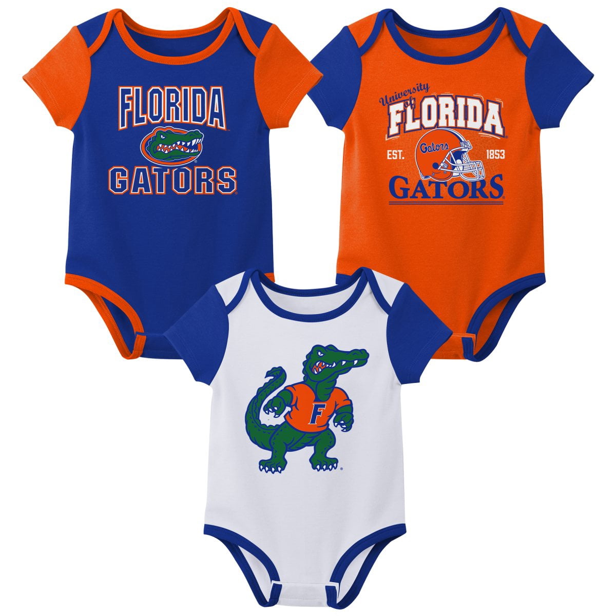 NCAA Florida Gators Infant & Toddler Onesies, 3-Pack