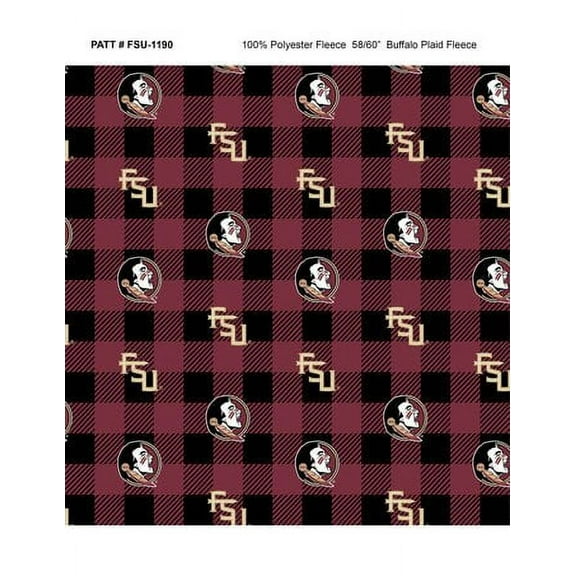 FLORIDA STATE FSU-1190 Buffalo Plaid fleece