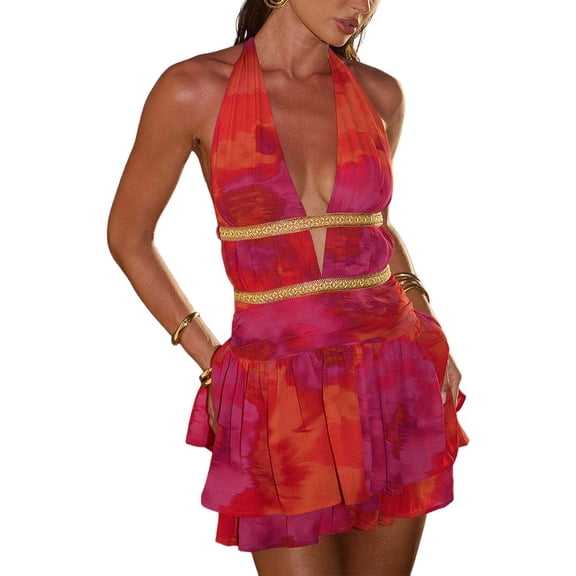 OLOEY womens Solid Mini Dress, 8