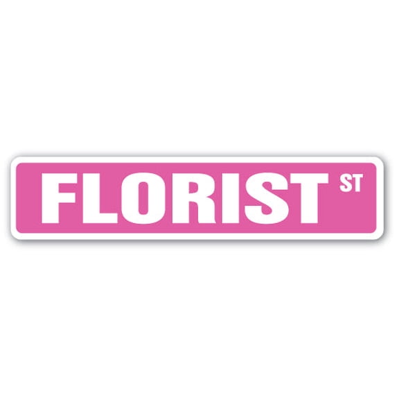 FLORIST Street Sign flowers plants flower shop roses | Indoor/Outdoor | 24" Wide
