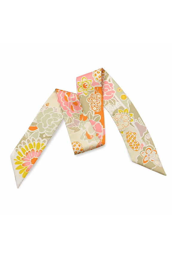 100% Mulberry Silk Scarf Bag Scarf Hair Ribbon Handbag Handle Wrap Neckerchief Scarf for Women
