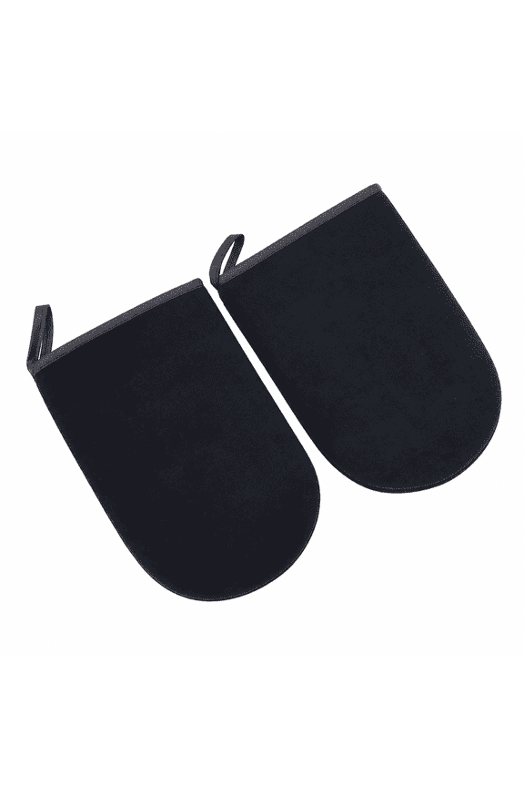 2 Pack Self Tanning Applicator Mitts,Self Tanning Gloves,Self Tanning Mitts Sets,Sunless Tanning Cream Applicator Mitts (Black)