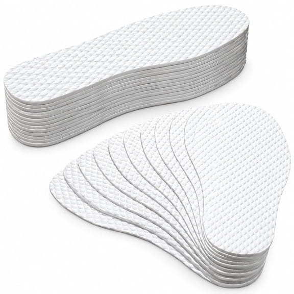 FLORNIX 20 Pairs of Breathable Shoe Insoles Thin Shoe Inserts Non-Slip Insoles Shoe Pads for Men Women Shoe Inserts & Insoles