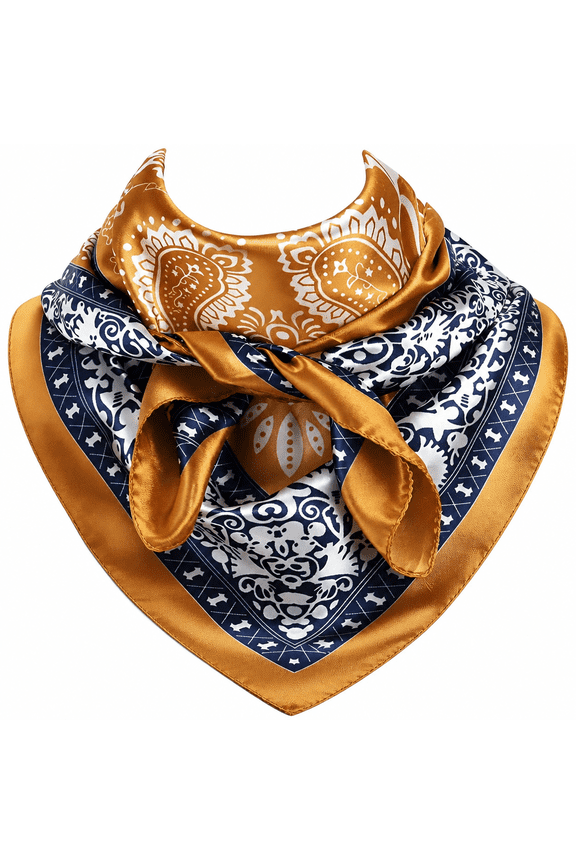 2026 New 35 Inch Wild Rag Cowboy Scarves for Men,Large Rancher Neckerchief Silk Feel,Oversize Western Bandana,For Western Wear,Ranch Work,Outdoor Activities,Casual Styling
