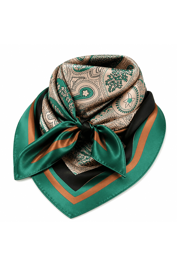 2026 New 35 Inch Wild Rag Cowboy Scarves for Men,Large Rancher Neckerchief Silk Feel,Oversize Western Bandana for Ranch,Rodeo,Casual