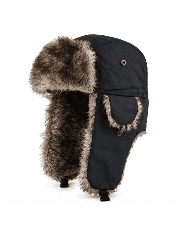 2026 New Unisex Men Women Russian Hat Trapper Bomber Warm Trooper Ear Flaps Winter Ski Hat Solid Color Faux Fur Cap Headwear
