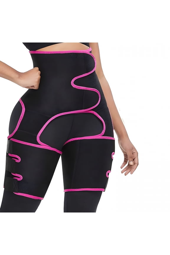 2026 New Waist Trainer for Women,3-In-1 Thigh Trimmer Belt with Butt Lifter Slimming Body Shaper Sweat Band for Weight Loss,Exercise,Fitness,Shaping,Workout,Home Gym,Slimming.
