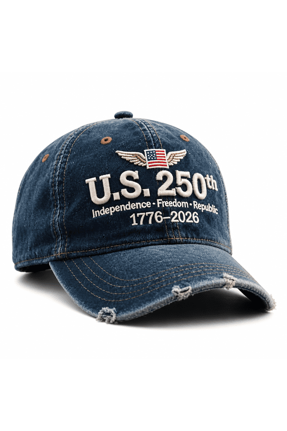 250th Anniversary US Military Baseball Cap, Embroidered Marine Corps/Army Hat, Patriotic Independence Day Gift