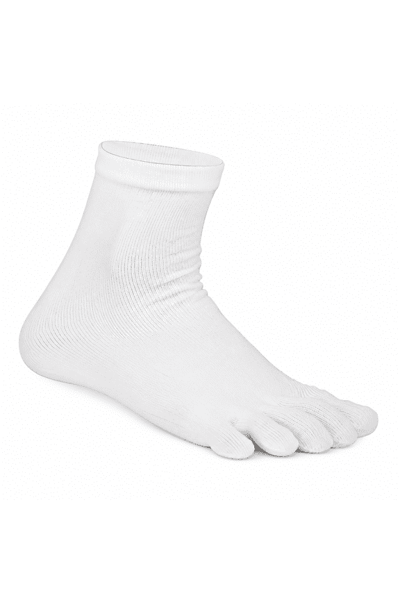 3 Pairs Men Toe Socks Cotton Running Five Finger Crew Comfortable Socks for Unisex, One Size