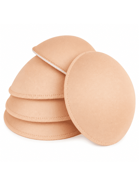 3 Pairs Round Seam Women's Removable Sports Yoga Bra Pad, Bikini Top Bra Pads Insert