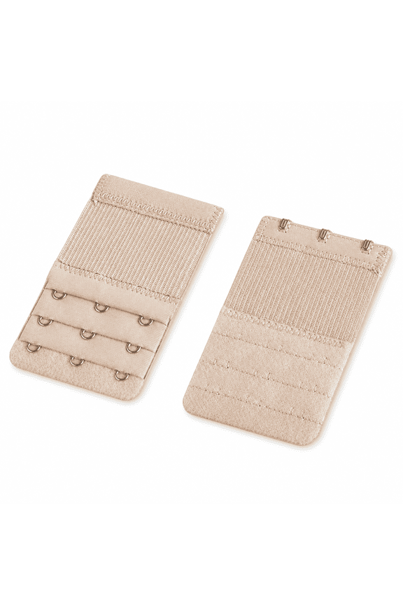 3Pcs Bra Extender,Bra Extenders 3 Hooks,Women'S Bra Extenders,Apricot