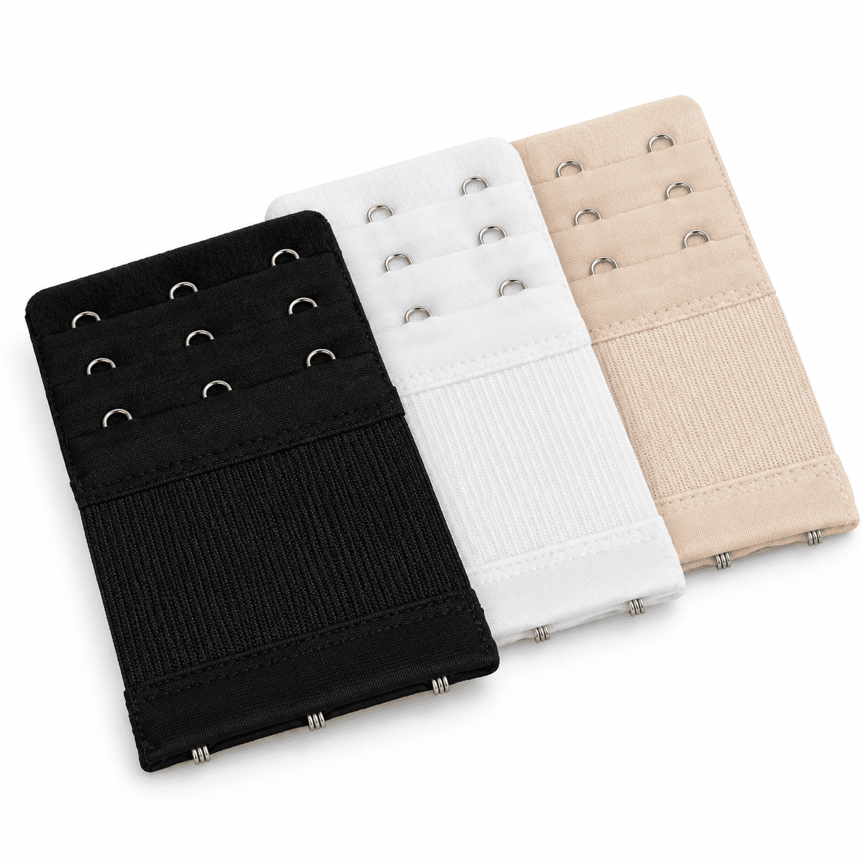 FLORNIX 3Pcs Multicolor Women'S Bra Extender 4 Hook,Soft Elastic ...
