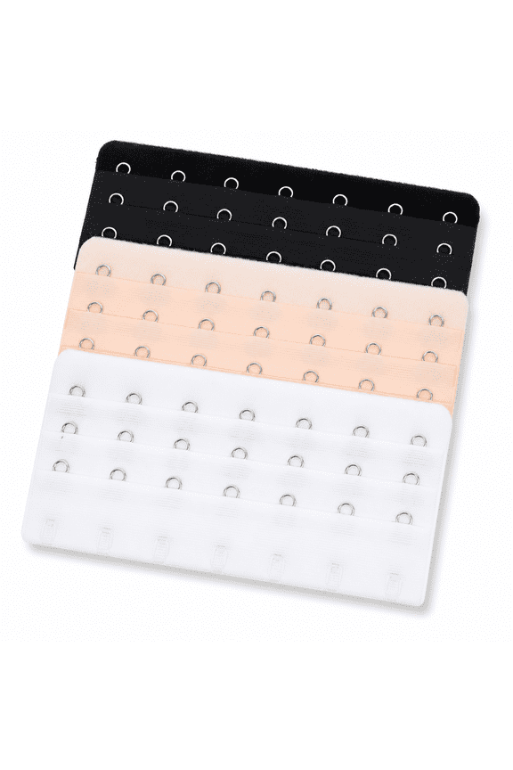 3pcs Bra Extender 3 Rows 7 Hooks Soft Elastic Closure for Underwear Models