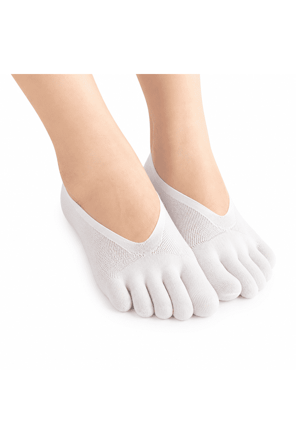 5 Pairs Women Toe Socks No Show Full Five Finger Socks Low-Cut Liner Socks Yoga Sock