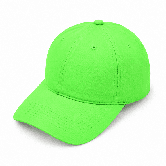 FLORNIX Baseball Cap Unisex Athletic Low Profile Plain Fluorescent Neon Solid Color Cotton Adjustable Dad Hat for Men Women