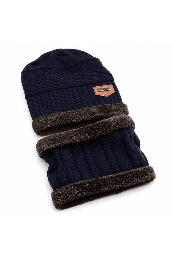 Beanie Hats for Men Women - Black Winter Stocking Cap Thick Warm Knit Toboggan