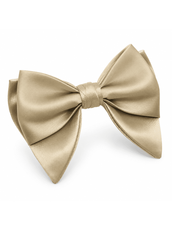 Bow Ties for Men Clip on Oversize Bow Tie Pre Tied Adjustable for Wedding Graduation Dinner