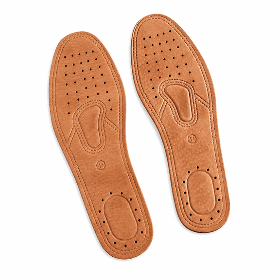 FLORNIX Genuine Leather Insole for Shoes Men Women Comfortable Deodorant Casual Leather Orthopedic Feet Quality Cowhide Flats Shoe Sole Brown Eu41