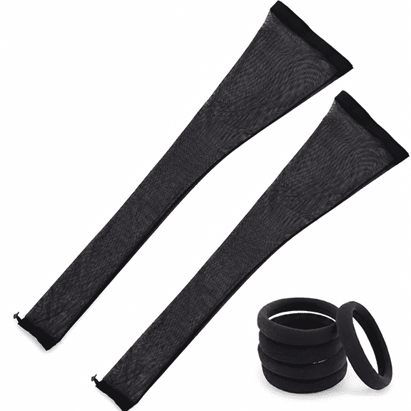 FLORNIX Hairweave Sleeve for Locs with Drawstring, Breathable Lightweight Long Hair Weave Dreadlock Cap Wig Cap with Elastic for Bun Faux Locs