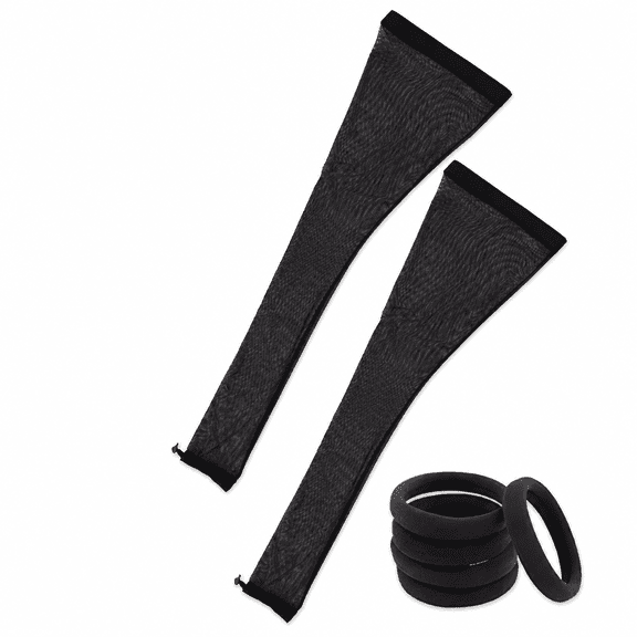 FLORNIX Hairweave Sleeve for Locs with Drawstring, Breathable Lightweight Long Hair Weave Dreadlock Cap Wig Cap with Elastic for Bun Faux Locs