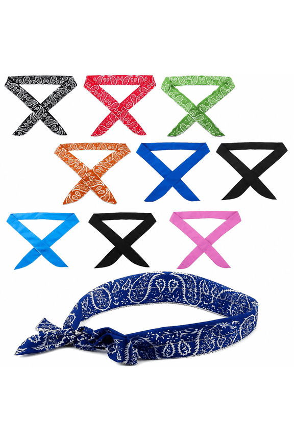 Ice Cool Scarf Cooling Scarf Neck Wrap, Cooling Headband Bandana Scarf Summer Cooling Chill Scarf for Women Men, 1.97 x 39.4 inch, 1pc