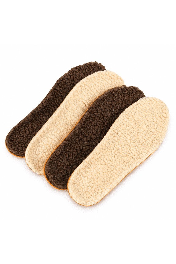 Insoles Winter Boot Inserts Warm Boots Shoe Footbeds Replacement Sole Inner Pad Shoes Weather Cold Snow Fluffy Thermal