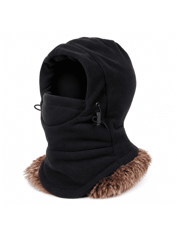 Balaclava Ski Mask - Winter Ninja Face Mask with Hood - Cold Weather Snow Hat & Neck Warmer for Toddlers Boys & Girls