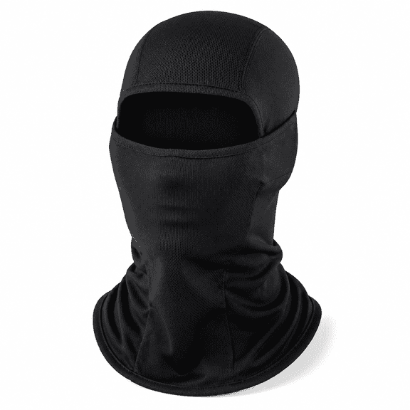 FLORNIX Balaclava Windproof Ski Face Covering Cycling Scarf Accessory (Black)