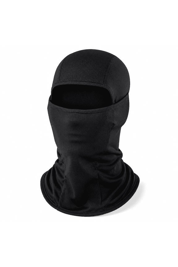 Kids Balaclava Windproof Ski Face Covering Cycling Scarf Accessory (Black)