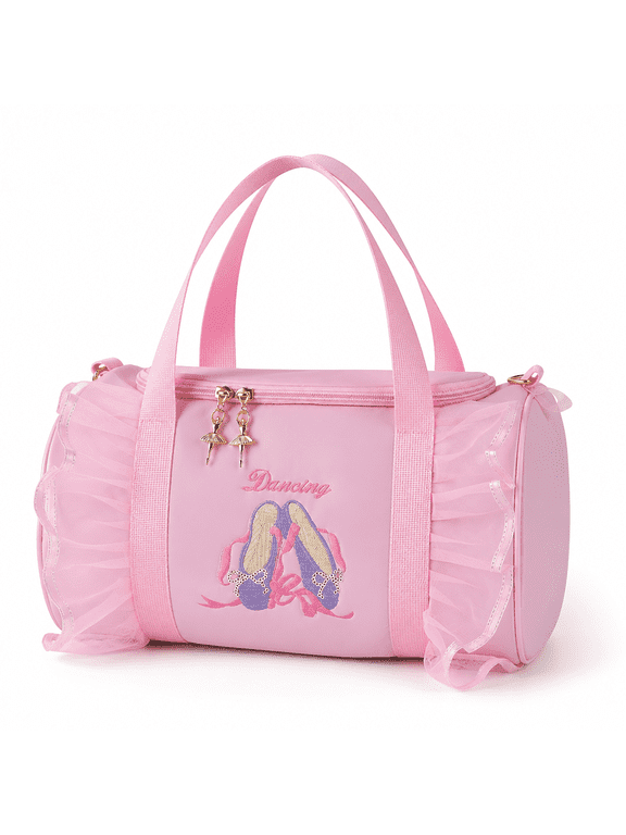 Kids Dance Bag Gymnastics Bag - Little Girls Duffle Bags - Dance Bags for Girls