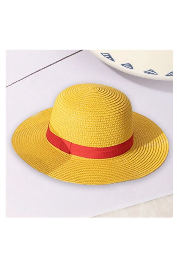 Men Hat Japanese Anime Cartoon Cosplay Sun Protection Straw Cap Headwear