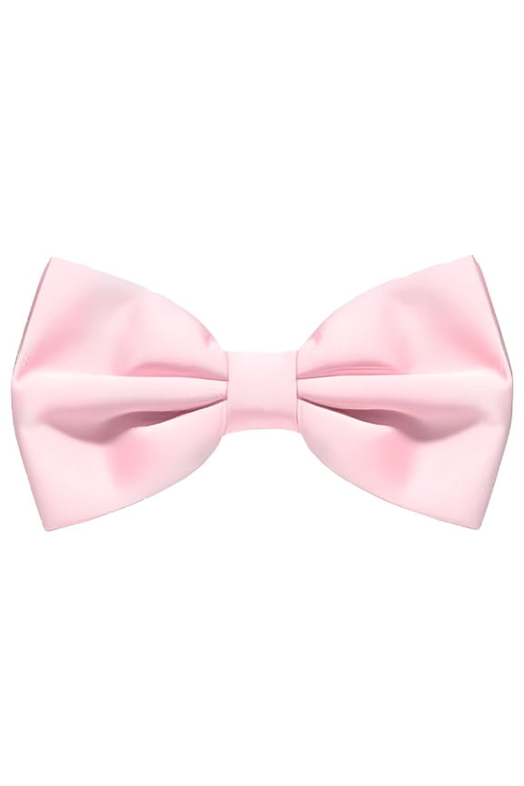 Mens Light Pink Bow Tie - Pre-Tied Wedding Prom Groomsmen Party