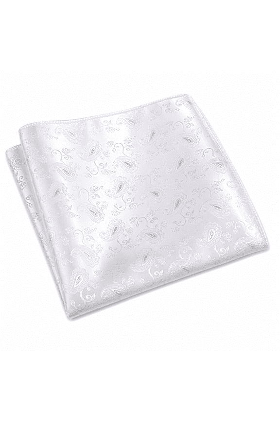Pocket Square Vintage Pattern Breathable Men Striped Paisley Handkerchief for Wedding