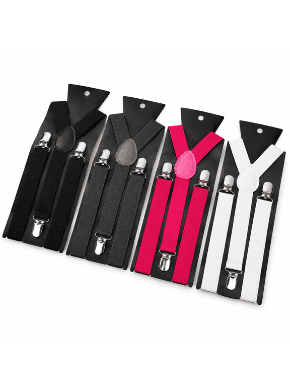 Suspenders for Men and Women Adjustable Elastic Y Shape with Heavy Duty Clips Trousers Jeans Pants Wedding Outfits Work Attire Part Dress