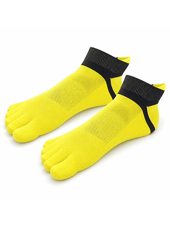 Toe Socks Pure Cotton Five Fingers Crew Anti Odor Breathable Low Cut Ankle Casual Men Women Toesock