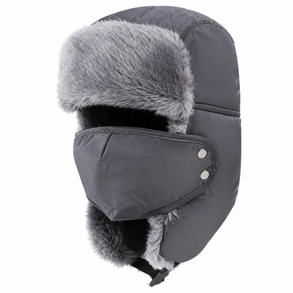 FLORNIX Trapper Trooper Hat Warm Winter Hats for Men with Ear Flaps Windproof Russian Hats Women Bomber Hats for Outdoor Exercise