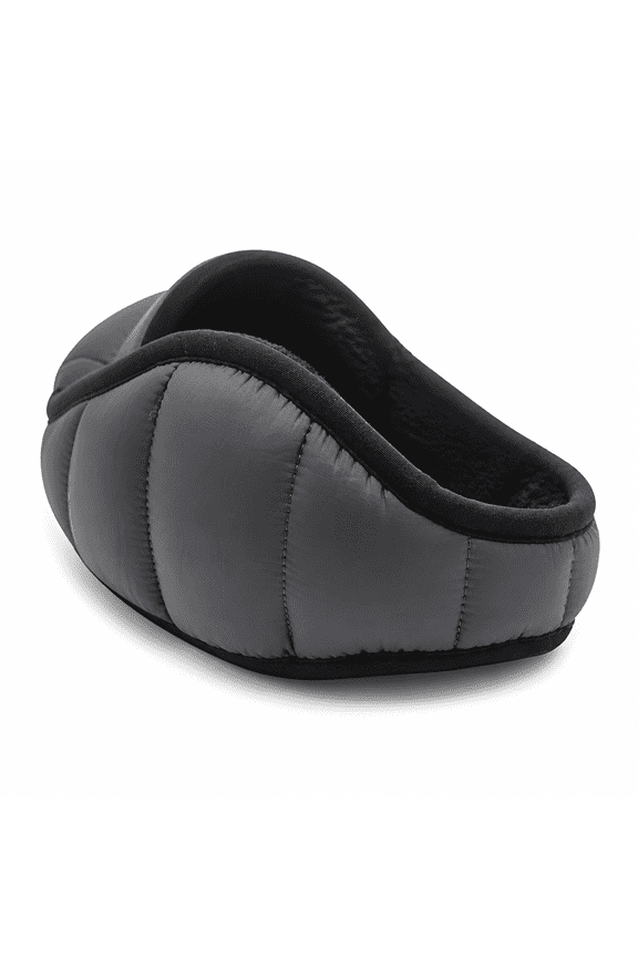 Winter Ear Warmers | Behind-the-Head Adjustable & Foldable Earmuffs - gray