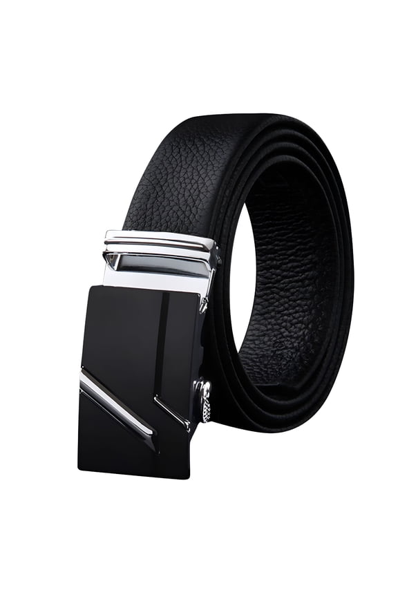 Women Leather Belt Mens Belt, Ratchet Belt Leather, Slide Belt with Easier Adjustable Buckle Polyester Belt 1PC
