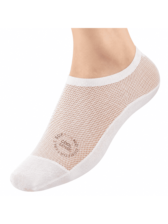 WomenS Cool Sense Thin Non-Slip Nylon Socks | Like Barefoot,Cool for Summer,Ideal for Diabetics Or Sensitive Feet,No Slipping,For Long Drives & Home Lounging