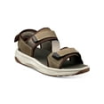 thumbnail image 1 of FLORSHEIM Mens Brown Adjustable Perforated Tread Lite Round Toe Wedge Sandals 12 M, 1 of 4
