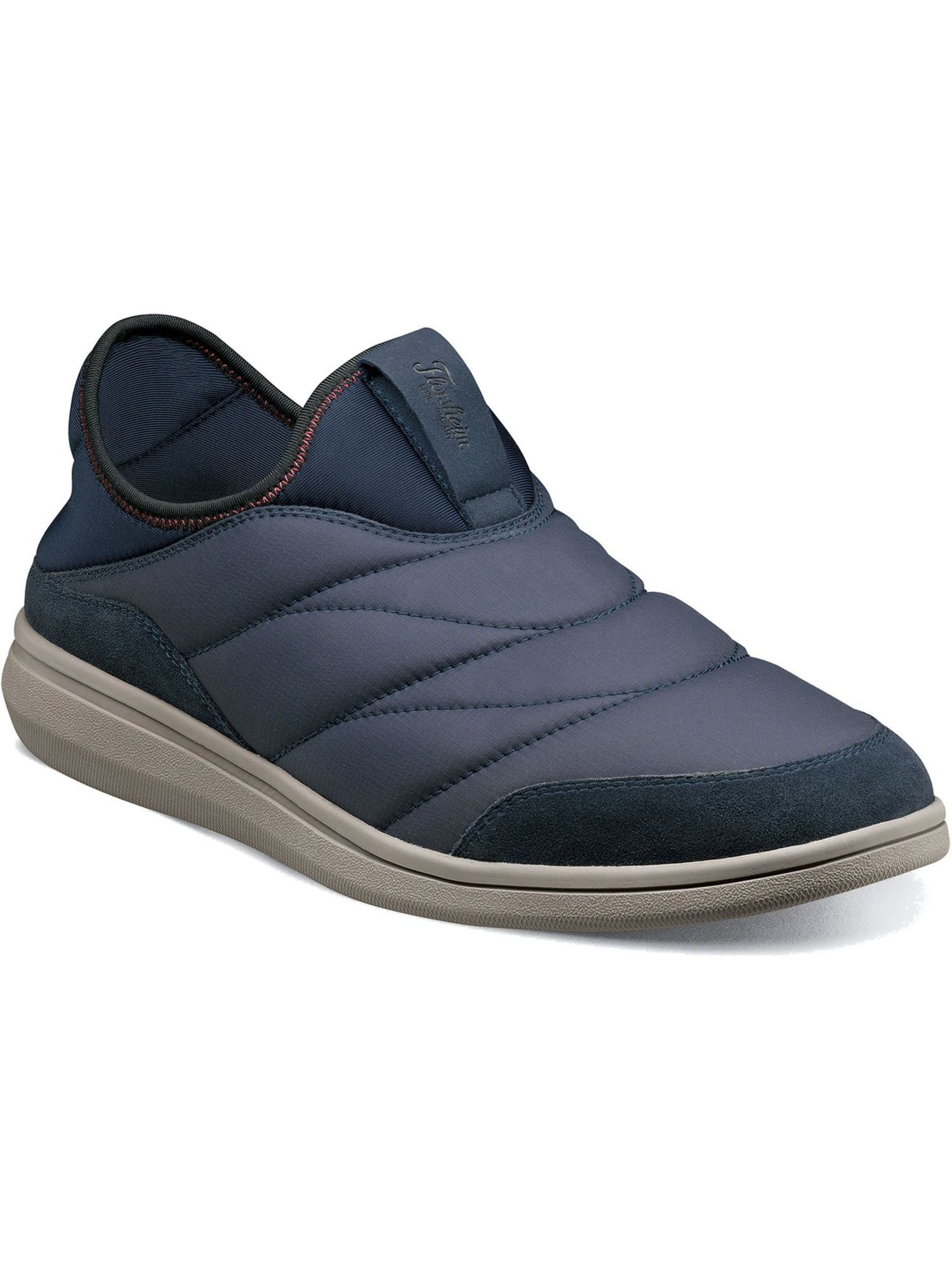 FLORSHEIM Mens Navy Breathable Comfort Removable Insole Odor Control Java Round Toe Wedge Slip