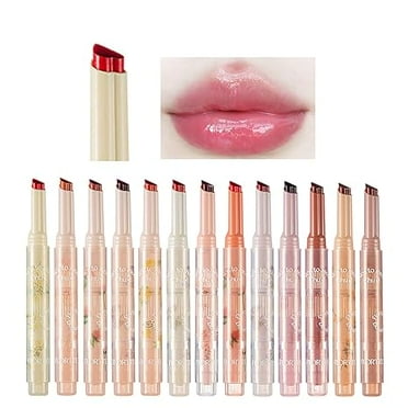 FLORTTE Jelly Lipstick - FLORTTE Nice to Meet Chu Jelly Lipstick Heart Shape - FLORTTE First Kiss Love Lipstick Moisturizing Lip Glaze,01