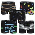 thumbnail image 1 of FLOSO Mens Retro Game Boxer Shorts (5 Pairs), 1 of 9