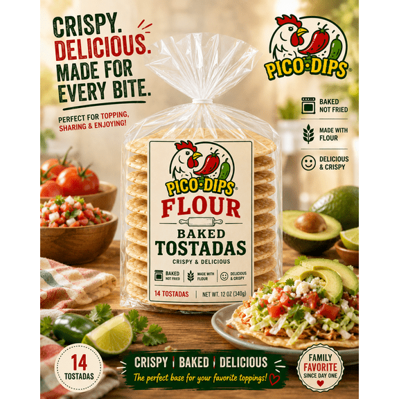 FLOUR BAKED TORTILLAS 14COUNT